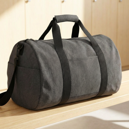 elegante bolsa de deporte en color gris